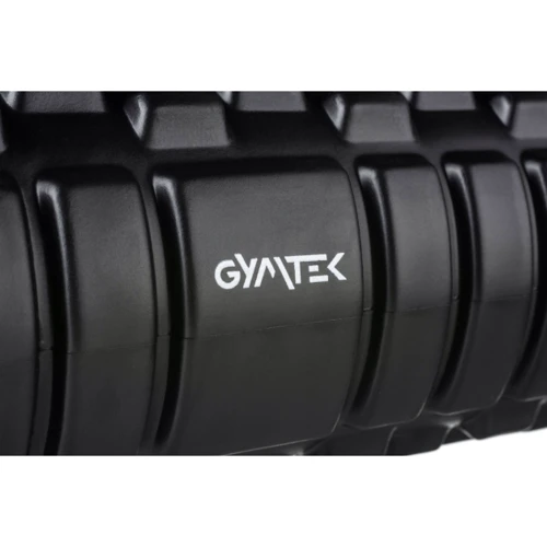 Прочий аксессуар Массажный ролик Gymtek для йоги та фитнеса EVA 33х14 см черно-белый (5907766663577) фото 2