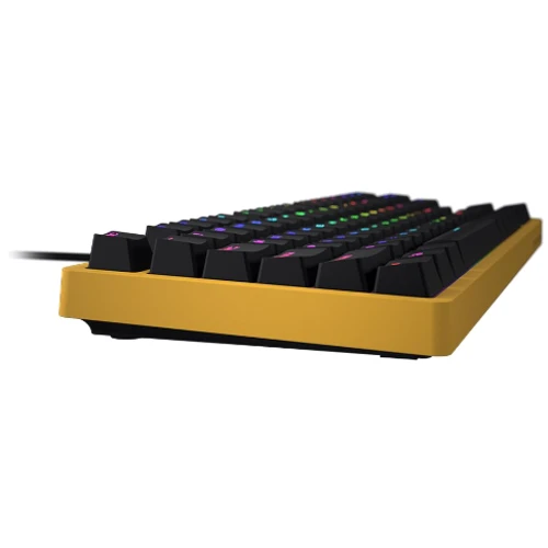 Клавиатура HATOR Rockfall 2 Mecha TKL Yellow (HTK-722): Количество клавиш 87