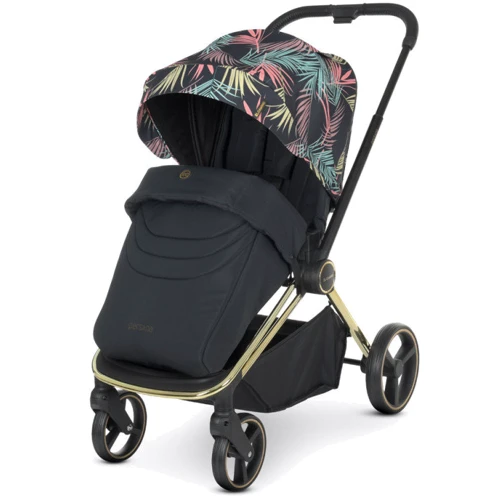 Коляска универсальная 2в1 El Camino Persona ME 1091-G (black pink palm): Ширина шасси 58.5