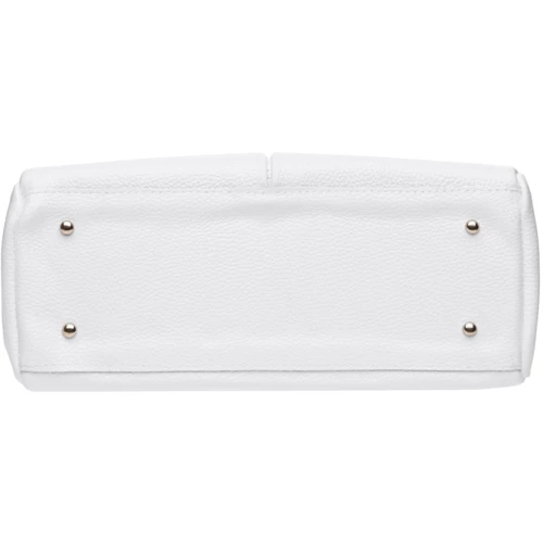 Женская сумка шоппер Ricco Grande белая (1L926-white): Фактура Матовая, Зернистая