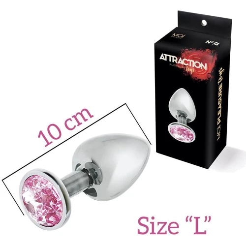 Анальная пробка с кристаллом MAI Attraction Toys №74 L