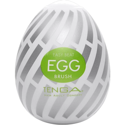 Мастурбатор-яйцо Tenga Egg Brush с рельефом в виде крупной щетины