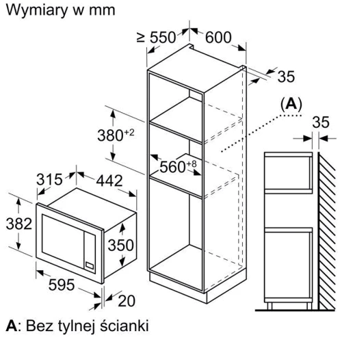 Встраиваемая микроволновая печь Bosch BEL623MS3: Количество уровней мощности 5