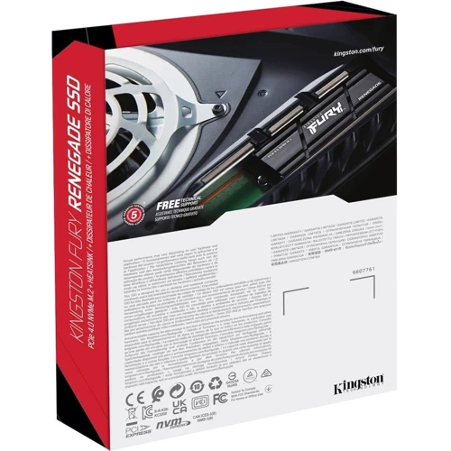 Kingston FURY Renegade 2 TB з Heatsink (SFYRDK/2000G): Інтерфейс підключення PCI-Express 4.0 (x4)