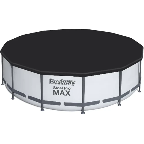 Бассейн Bestway круглый 427-122 см (5612X) (фильтр-насос, лестница, чехол) фото 1