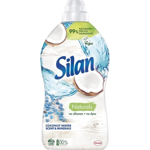 Ополіскувач для білизни Silan Naturals Аромат Кокосової води та мінерали 1.45 л