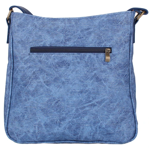 Женская сумка через плечо Laskara синяя (LK10207-denim-blue): Пол Женский