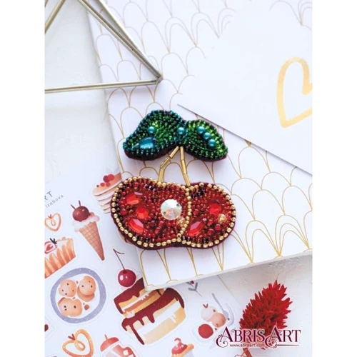 Abrisart AD-059 Набор для вышивки бисером украшения Вишенки
