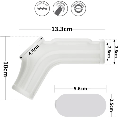 Насадка на член с вибрацией LoveToy Vibrating Silk Knights Ring with Scrotum Sleeve White