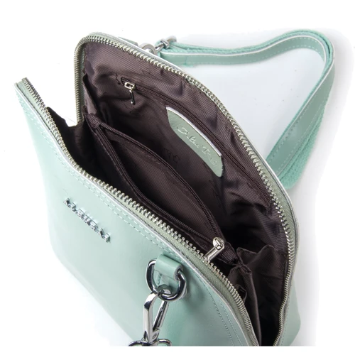 Женская сумка через плечо Alex Rai 03-01 8803 light-green светло-зеленая (34388): Фактура Матовая, Гладкая