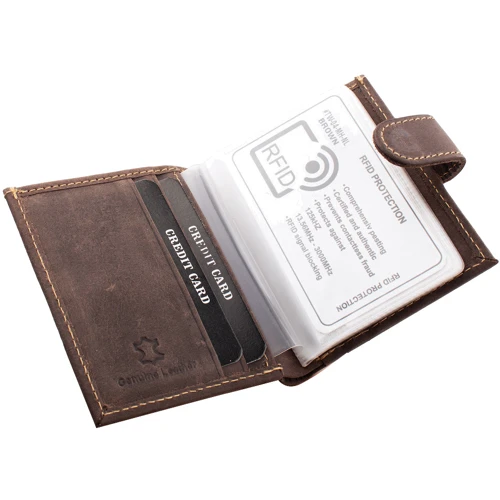 Чоловіча візитниця DNK Leather коричнева (DNKTW-04-MH-brown): Тип Візитниці