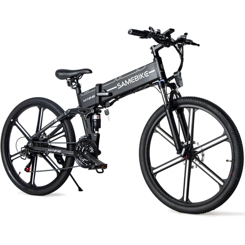 Электровелосипед SAMEBIKE LO26-II (500 Вт, 10 А/ч, 48 В ), колеса 26", черный: Допустимая нагрузка, кг 100