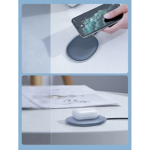 Зарядний пристрій Baseus Wireless Charger Jelly 15W Black (WXGD-01) фото 8