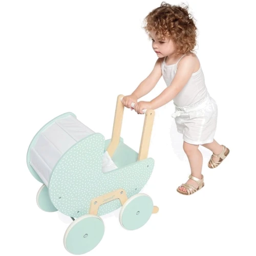 Коляска Janod для куклы мятная (J05900)