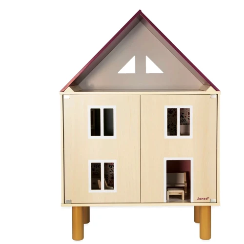 Трехэтажный деревянный кукольный домик Janod (J06617)