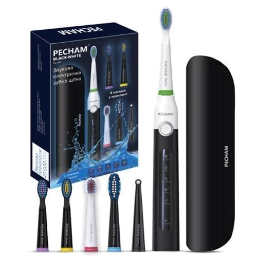 Зубная щетка Pecham Black-White Travel PC-082