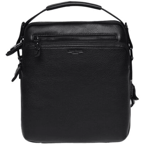 Мужская сумка планшет Giorgio Ferretti черная (5270-8-black): Материал Натуральная кожа