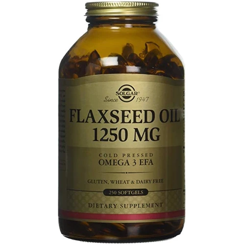 Solgar Flaxseed Oil, 1250 mg, 250 Softgels Льняное масло