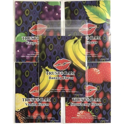 Набор латексных салфеток Trust Latex Dental Dams Assorted 100 шт