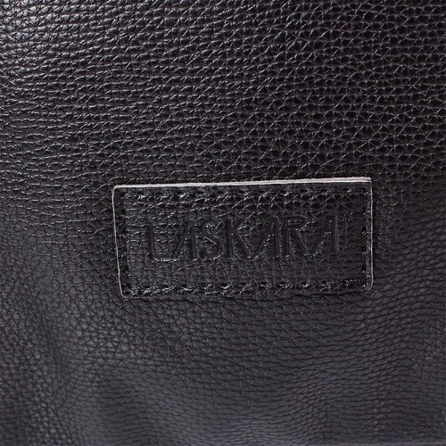 Женская сумка-мешок Laskara черная (LK10196-black): Застежка Молния