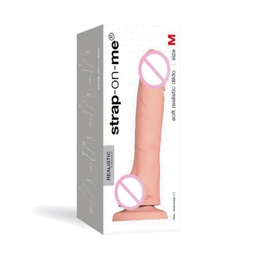 Реалистичный фаллоимитатор Strap-On-Me SOFT REALISTIC DILDO Vanilla - Size M