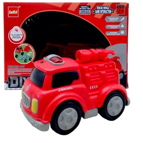 Машинка-конструктор інтерактивна Lefei Пожежна магнітна (9901/9901-1/9902/9903): Виробник Lefei