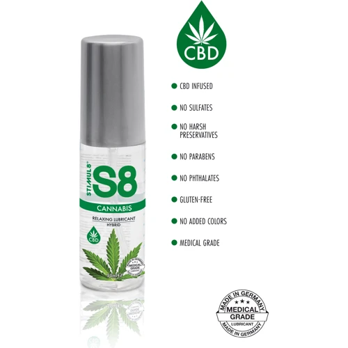 Интимная смазка S8 Hybrid Cannabis Lube на гибридной основе, 50 мл