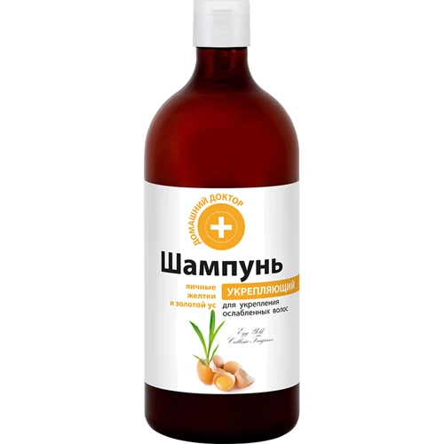 Домашній Лікар Шампунь яєчні жовтки та золотий вус 1000 ml