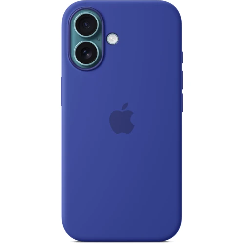 Чехол для iPhone Apple iPhone 16 Silicone Case with MagSafe - Ultramarine (MYY63ZM/A): Цвет синий