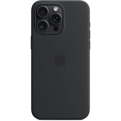 Чехол для iPhone Apple iPhone 15 Pro Max Silicone Case with MagSafe - Black (MT1M3ZM/A): Тип чехла накладка на заднюю часть