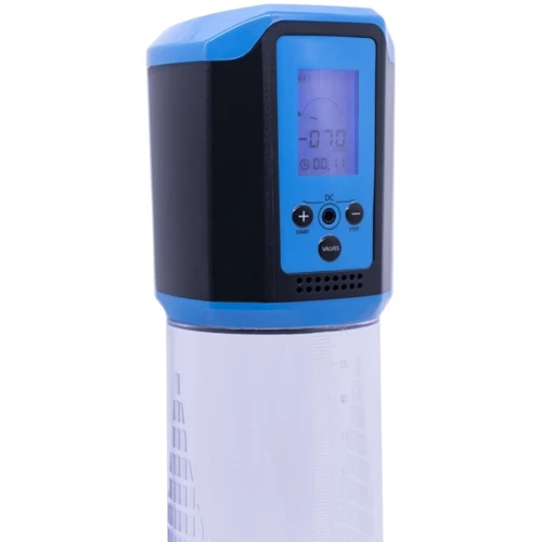 Автоматическая вакуумная помпа Men Powerup Passion Pump Blue, LED-табло