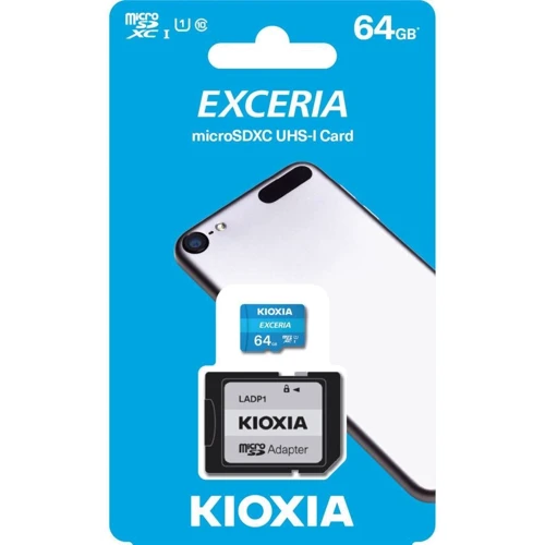 Карта памяти KIOXIA 64GB microSDXC class 10 UHS-I Exceria (LMEX1L064GG2): Тип карты MicroSDXC