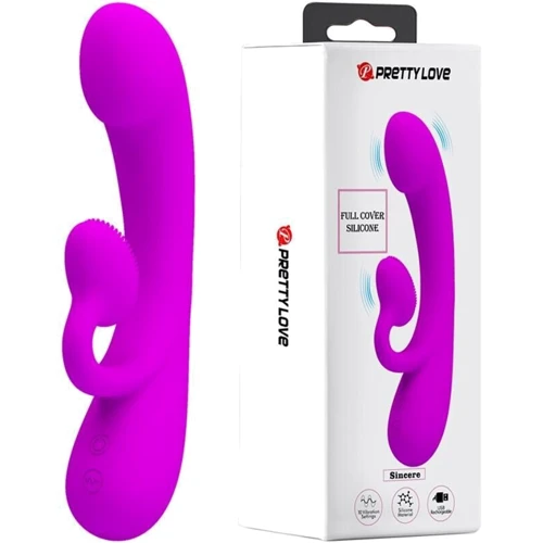 Вибратор Pretty Love Full Cover Silicone Sincere Purple