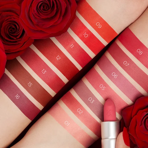 Kiko Powder Power Lipstick №07 Light Crimson Помада для губ 3.5 g: Вид Губная помада