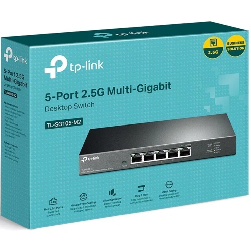 Сетевой коммутатор TP-Link TL-SG108-M2: Порты только Gigabit Ethernet (10/100/1000)