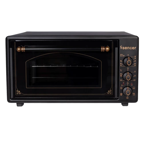 Электродуховка настольная SENCER MF 46E24 Matt Black Rustic
