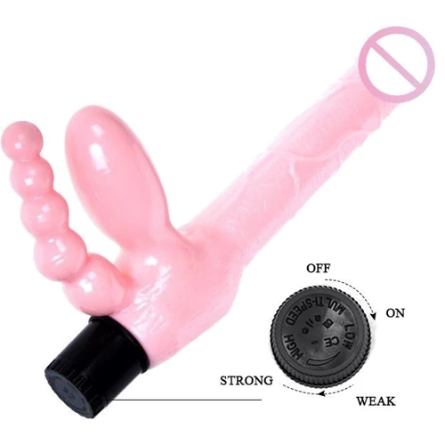 Безремневой страпон с вибрацией Super Strapless Dildo