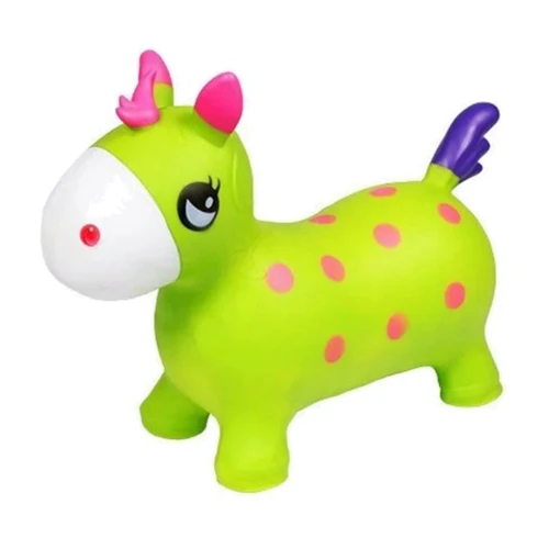 Детский прыгун-лошадка Bambi BT-RJ-0065 с рожками (Green)