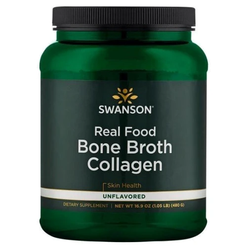 Swanson Real Food Bone Broth Collagen Коллаген из костного бульона 480 г