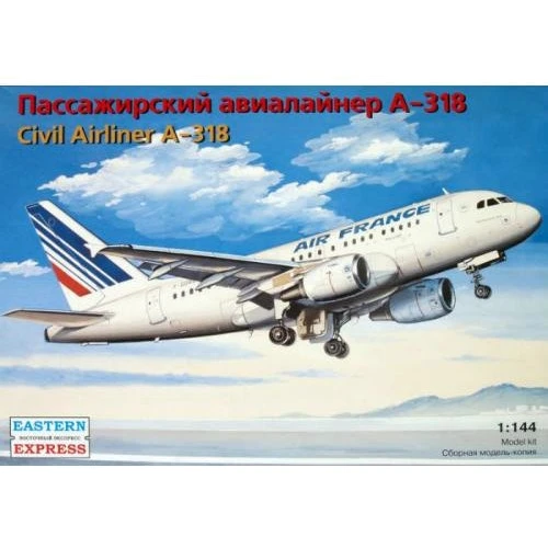 Модель Eastern Express Пассажирский авиалайнер Airbus A-318 (EE14429)