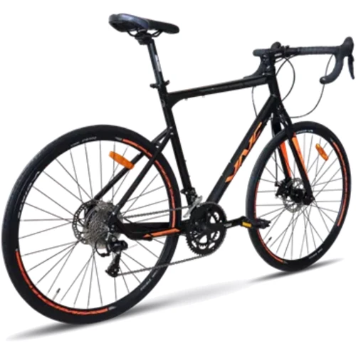 Велосипед VNC 2023' 28" TimeRacer A7 SH V53A7SH-2857-BO 22"/57см (4156) black (shiny)/orange (matt)