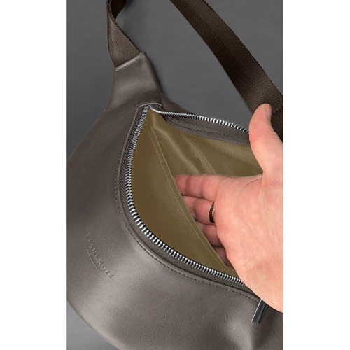 Жіноча поясна сумка BlankNote Kanny темно-бежева (BN-BAG-59-beige): Стать Женский