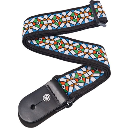 Ремінь гітарний PLANET WAVES PW50E02 Woven Guitar Strap, Stained Glass