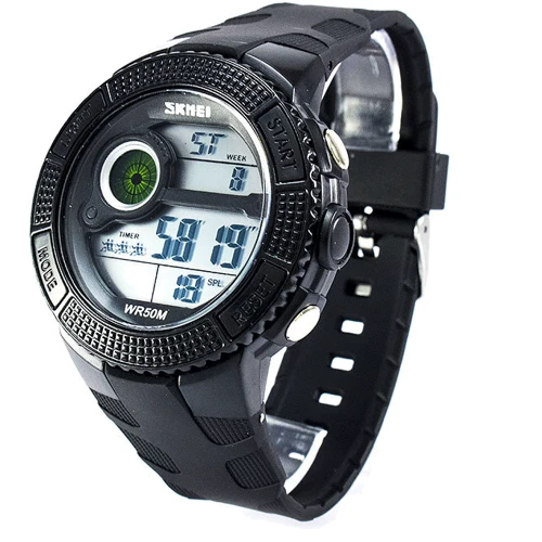 Наручний годинник Skmei 1027 Black BOX: Тип чоловічі