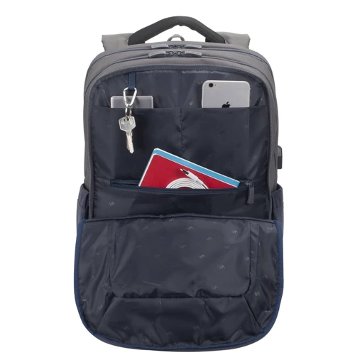 Сумка для ноутбуков RivaCase 17.3" 7777 Steel Blue/Grey фото 8