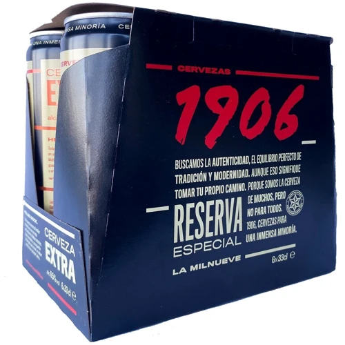 Пиво светлое Estrella Galicia 1906 Reserva Espesial ж/б 0,33л (PLK8412598004933)