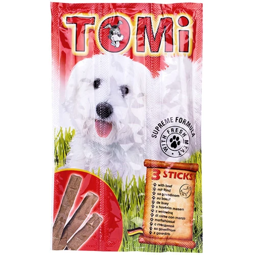 Лакомство TOMi Sticks Dog Beef для собак с говядиной 30 г