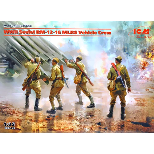 Набор фигурок ICM Расчет установки РСЗО БМ-13-16 Вторая мировая война (ICM35648)