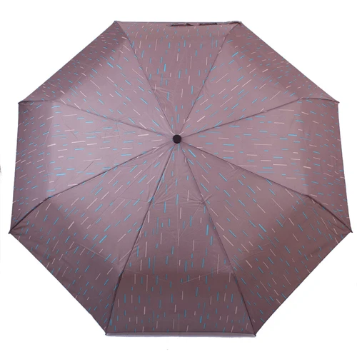 Парасолька жіночий механічний Happy Rain сірий (U42655-7)