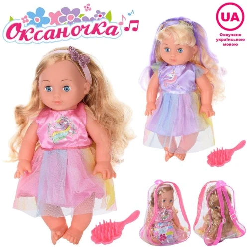 Кукла LimoToy Оксаночка 2 вида в рюкзаке 33 см (YL1711K-F-I)